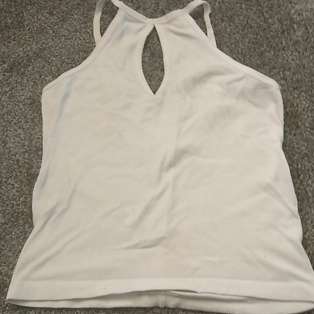 White Halter Top